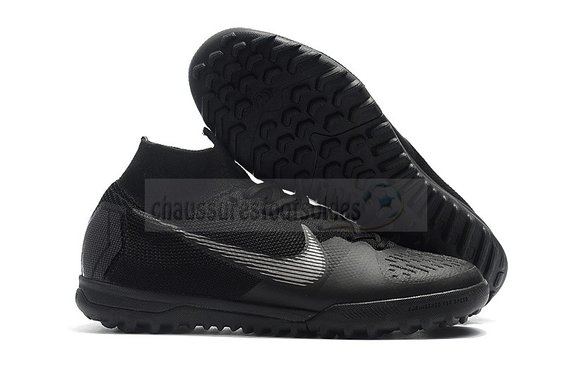 Nike Crampon De Foot SuperflyX 6 Elite TF Blanc Noir