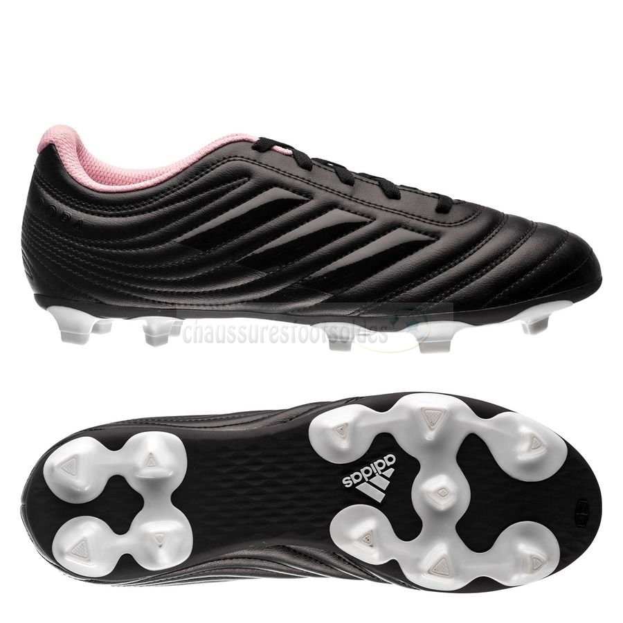Adidas Crampon De Foot Copa 19.4 Femme FG Exhibit Noir Rose