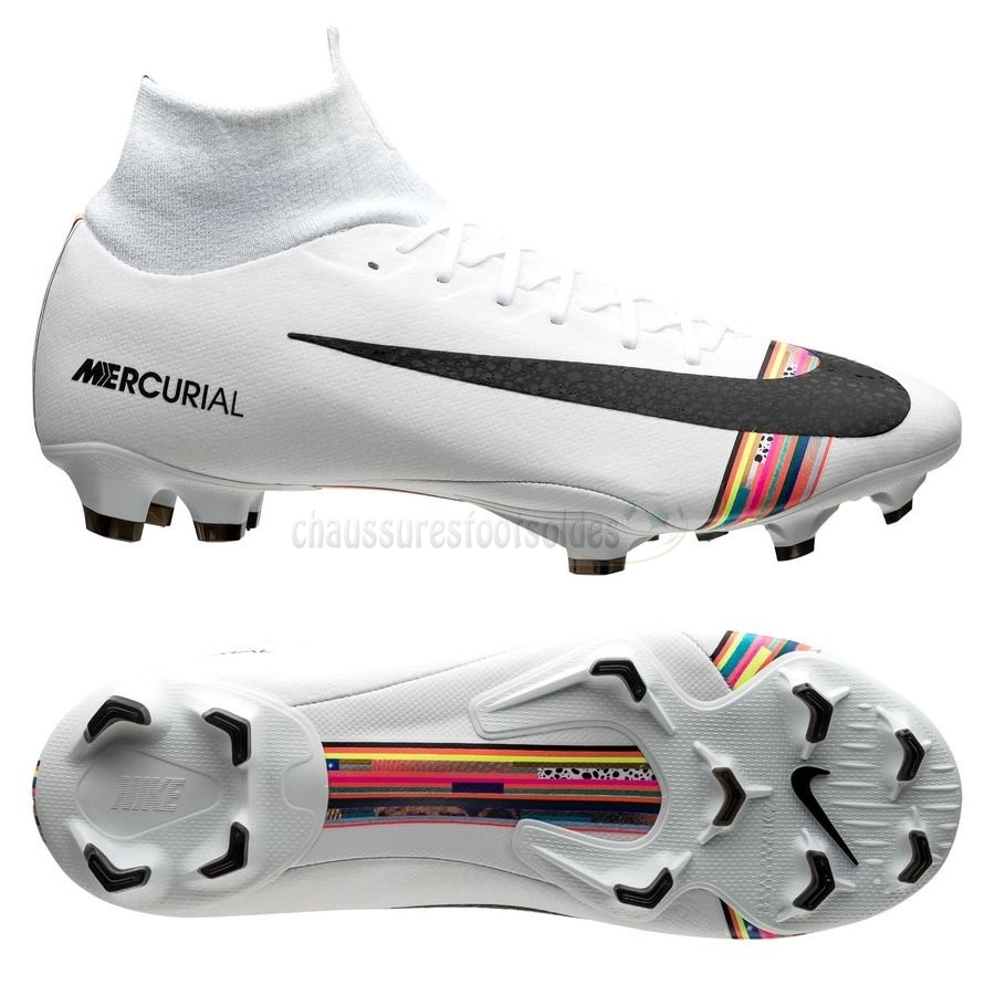Nike Crampon De Foot Mercurial Superfly 6 Pro FG LVL UP Blanc