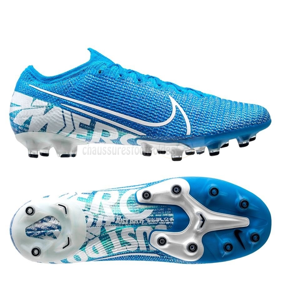 Nike Crampon De Foot Mercurial Vapor 13 Elite AG Bleu