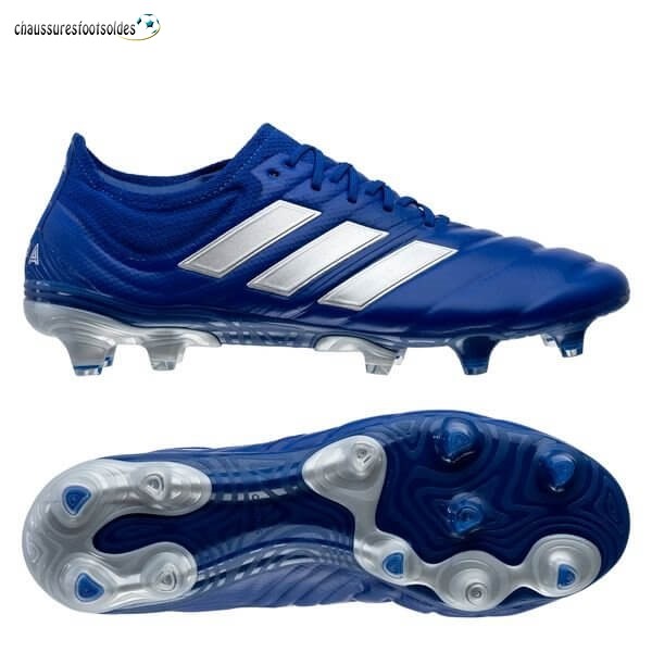 Adidas Crampon De Foot Copa 20.1 FG/AG Inflight Bleu Argent Métallique