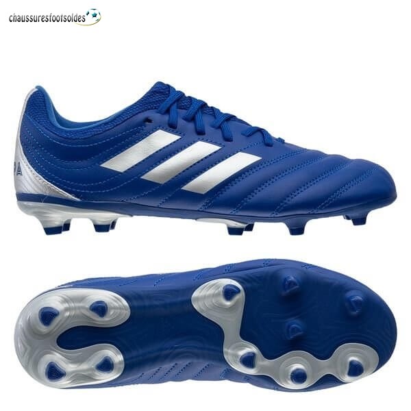 Adidas Crampon De Foot Copa 20.3 Enfants FG/AG Inflight Bleu Argent