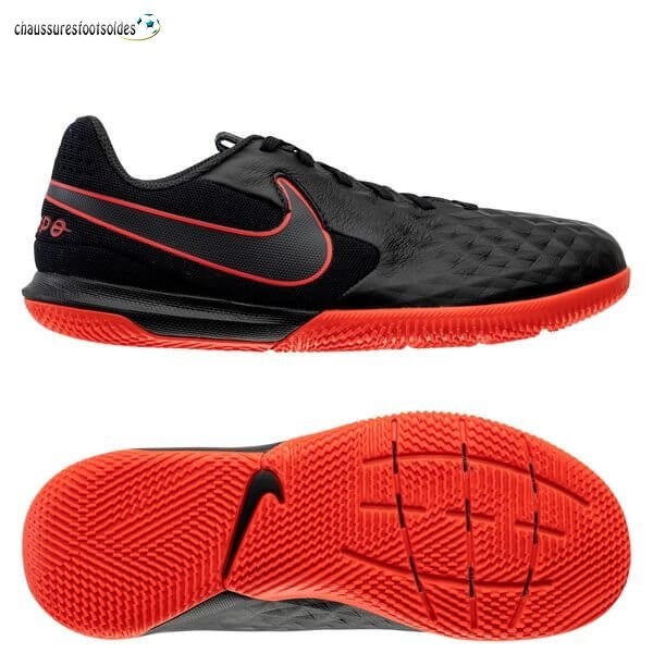 Nike Crampon De Foot Tiempo Legend 8 Academy Enfants IC Noir Rouge