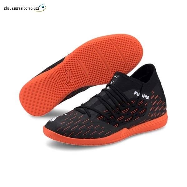 Puma Crampon De Foot Future 6.3 Netfit IT Chasing Adrenaline Noir Blanc Orange