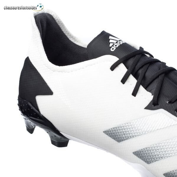 Adidas Crampon De Foot Predator 20.2 FG/AG Inflight Blanc Argent Noir