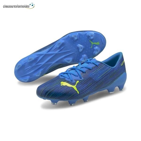 Puma Crampon De Foot Ultra 2.2 FG/AG Speed of Light Bleu Jaune