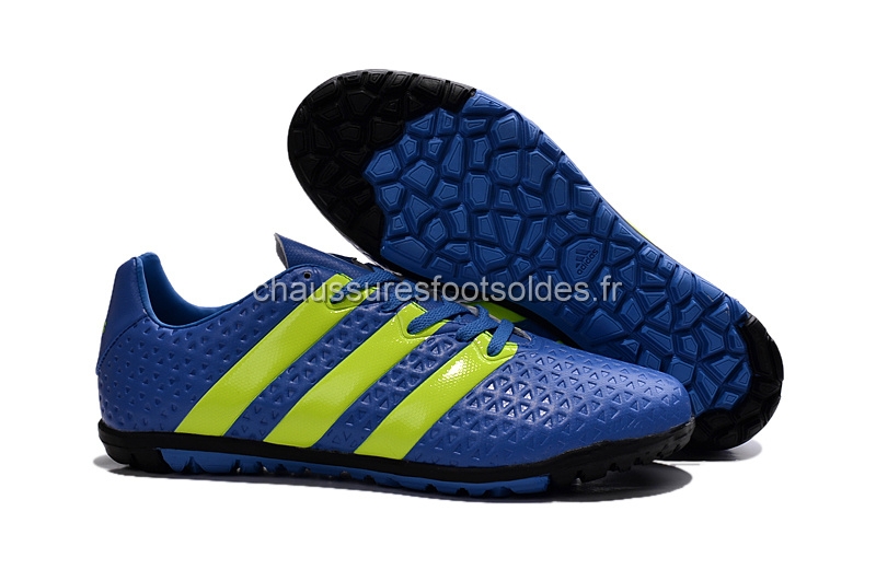 Adidas Crampon De Foot Ace 16.1 TF Bleu Vert Fluorescent