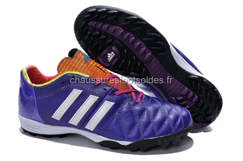Adidas Crampon De Foot AdiPure 11Pro VI TF Violet Rouge Noir