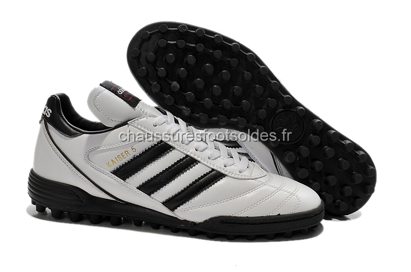Adidas Crampon De Foot Kaiser 5 TF Blanc Noir