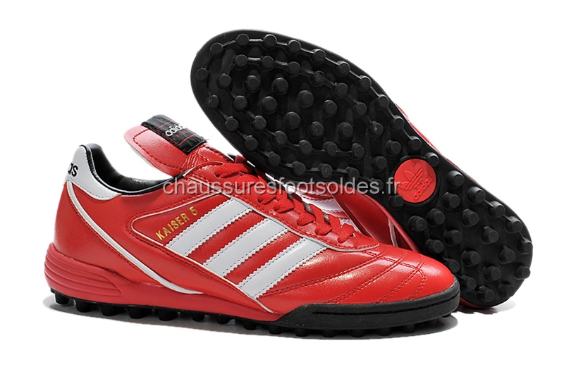 Adidas Crampon De Foot Kaiser 5 TF Rouge Blanc