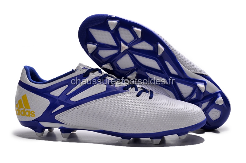Adidas Crampon De Foot Messi 15.3 FG Blanc Bleu