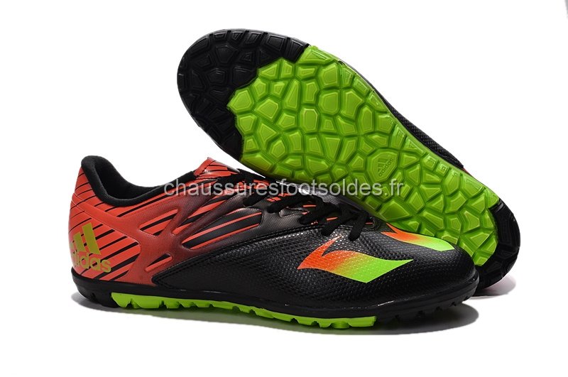 Adidas Crampon De Foot Messi 15.3 Femme TF Noir Rouge Vert