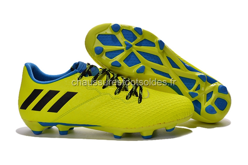 Adidas Crampon De Foot Messi 16.3 FG Vert Fluorescent Bleu