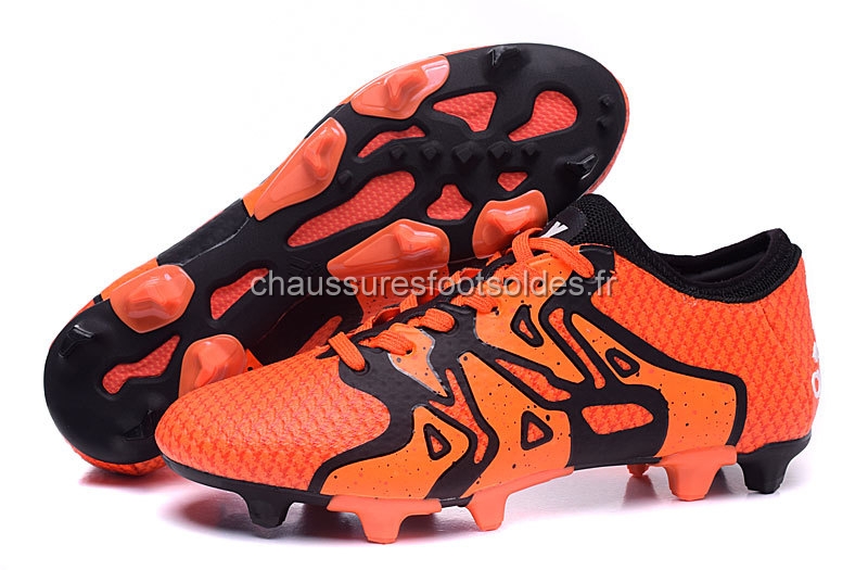 Adidas Crampon De Foot X 15+ Primeknit FG Orange Noir