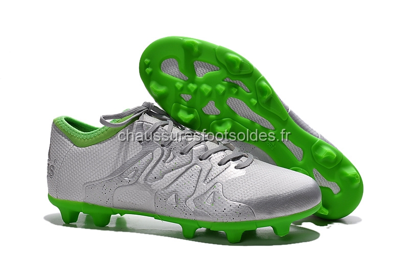 Adidas Crampon De Foot X 15.3 AG FG Gris Vert