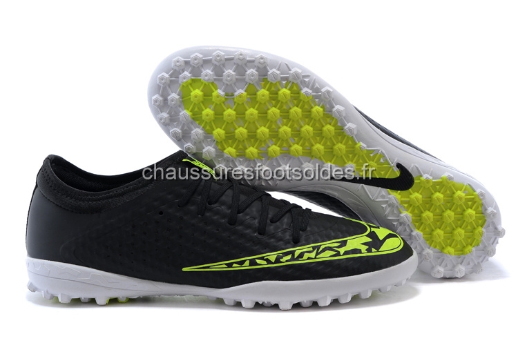 Nike Crampon De Foot Elastico Finale III TF Noir Vert Fluorescent