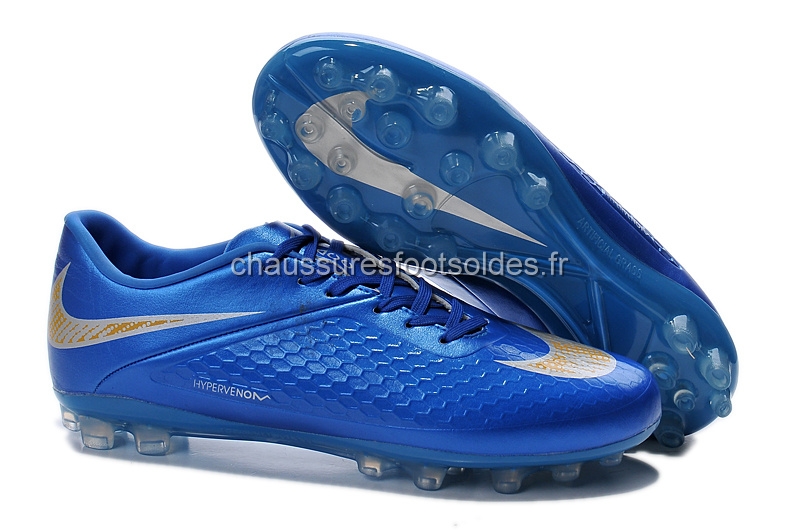 Nike Crampon De Foot HyperVenom AG Bleu Blanc