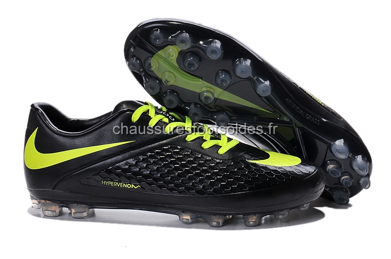 Nike Crampon De Foot HyperVenom AG Noir Vert Fluorescent