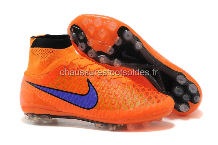Nike Crampon De Foot Magista Obra AG Orange Bleu