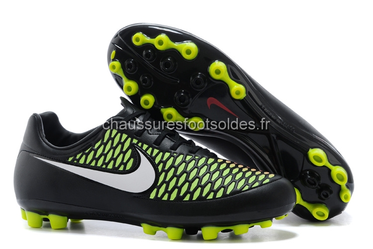 Nike Crampon De Foot Magista Orden AG Noir Vert Fluorescent
