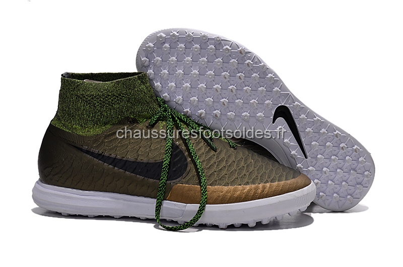 Nike Crampon De Foot MagistaX Proximo TF Brun Vert