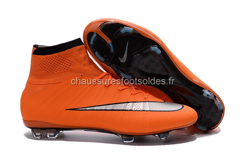 Nike Crampon De Foot Mercurial Superfly FG Orange Gris