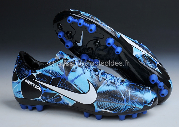 Nike Crampon De Foot Mercurial Vapor IX AG Noir Bleu Blanc