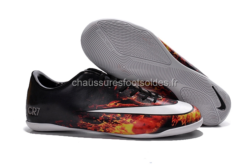 Nike Crampon De Foot Mercurial Veloce CR7 INIC Noir Cramoisi Blanc