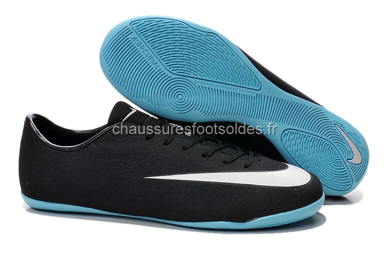 Nike Crampon De Foot Mercurial Veloce CR7 TF Noir Blanc Bleu