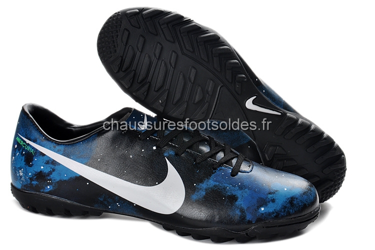 Nike Crampon De Foot Mercurial Veloce CR7 TF Noir Bleu Blanc