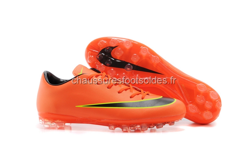 Nike Crampon De Foot Mercurial X Vapor AG Orange Jaune