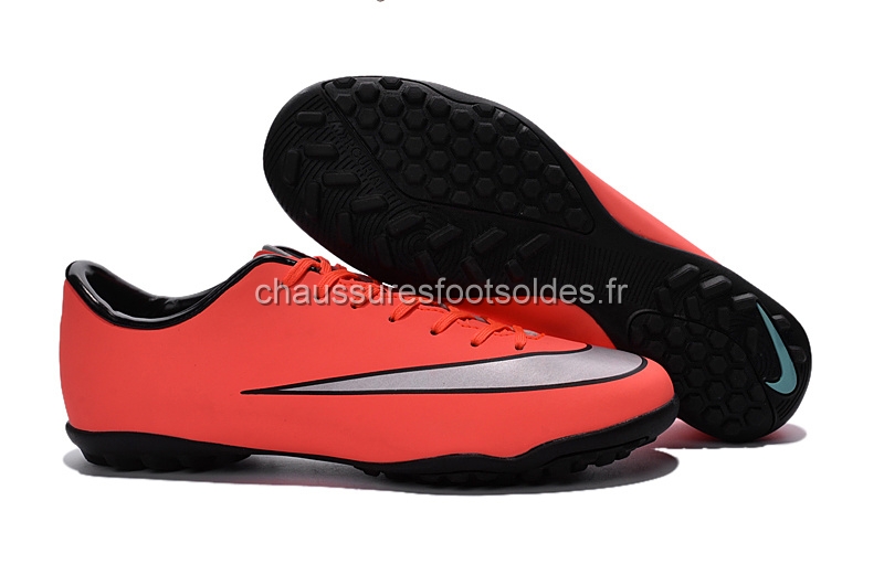 Nike Crampon De Foot Mercurial X Victory Enfants TF Orange Gris