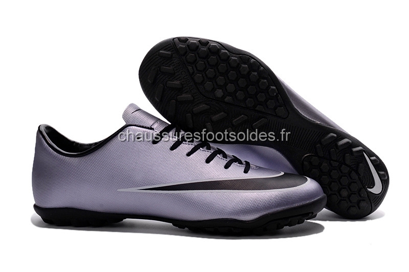 Nike Crampon De Foot Mercurial X Victory Femme TF Argent Noir