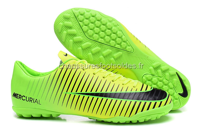 Nike Crampon De Foot Mercurial XI TF Vert Noir